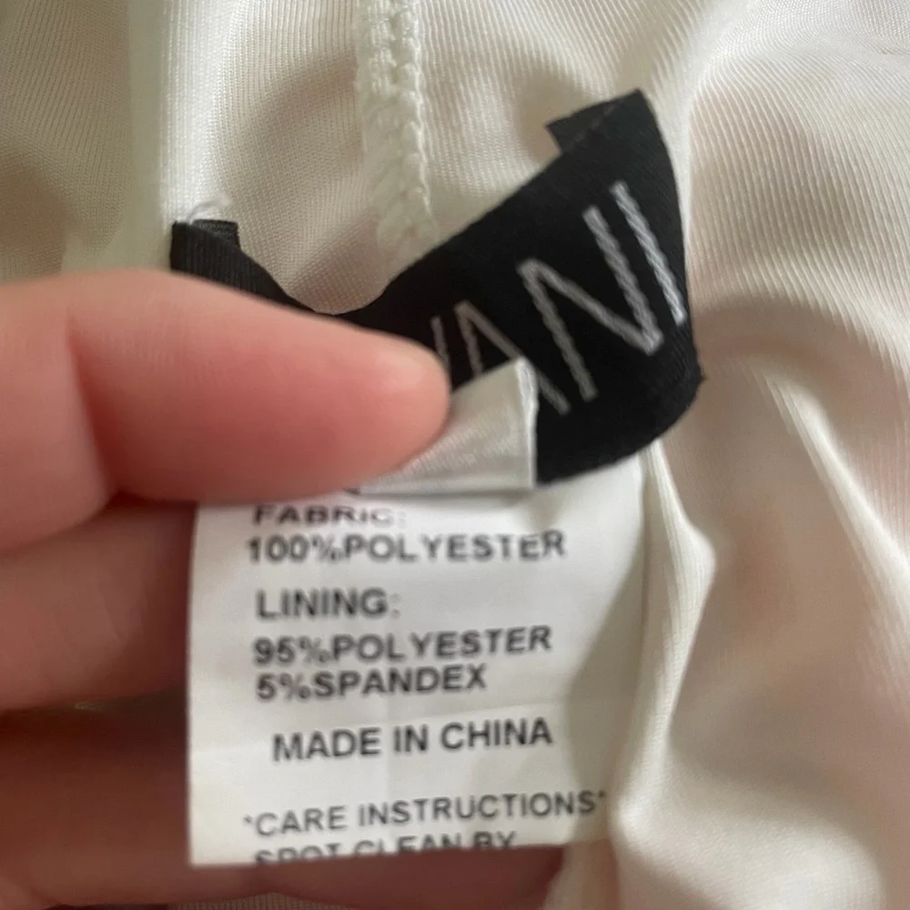 Jovani Coral & White Sequin Floral Prom Dress style 08257 - Picture 8 of 15